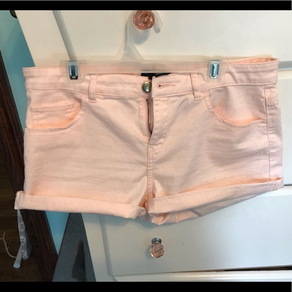 Pink stretch shorts